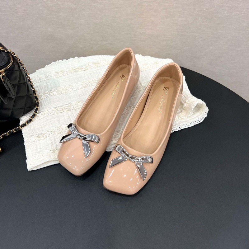 Women Shoes Wedges - Art Style Bow Flat Shoes Women's