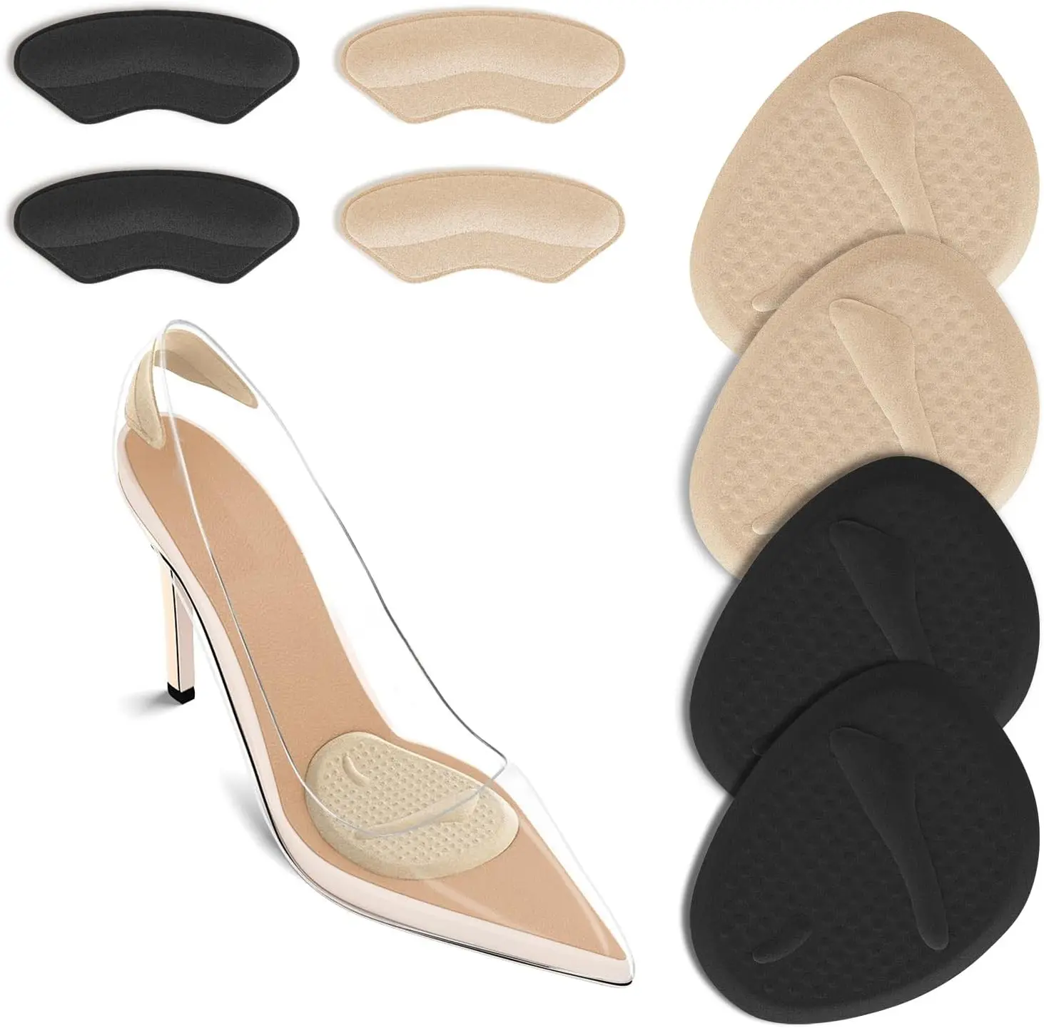 Women'S Shoes - 2 Sets Heel Pads, Ball of