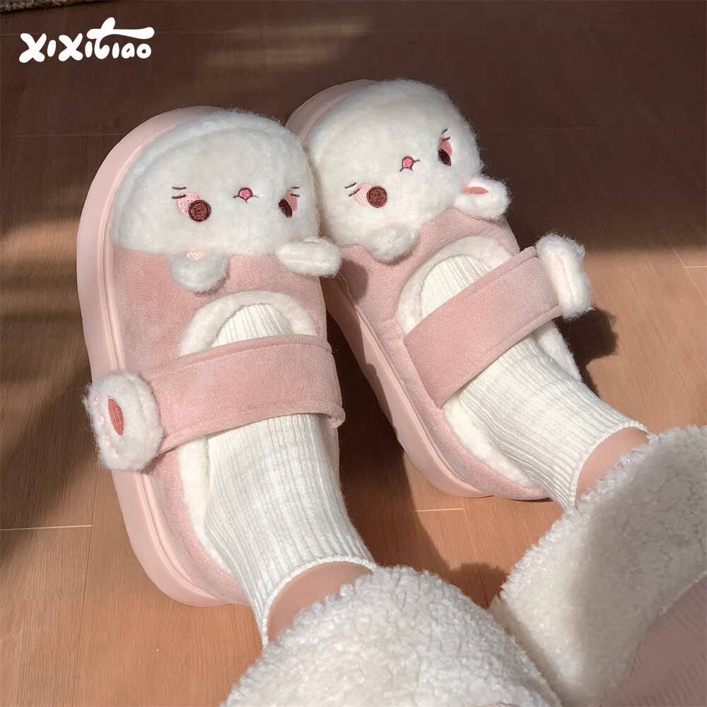 Winter Home Slippers Soft Cute - Women Shoes For Winter ulasan dan harga