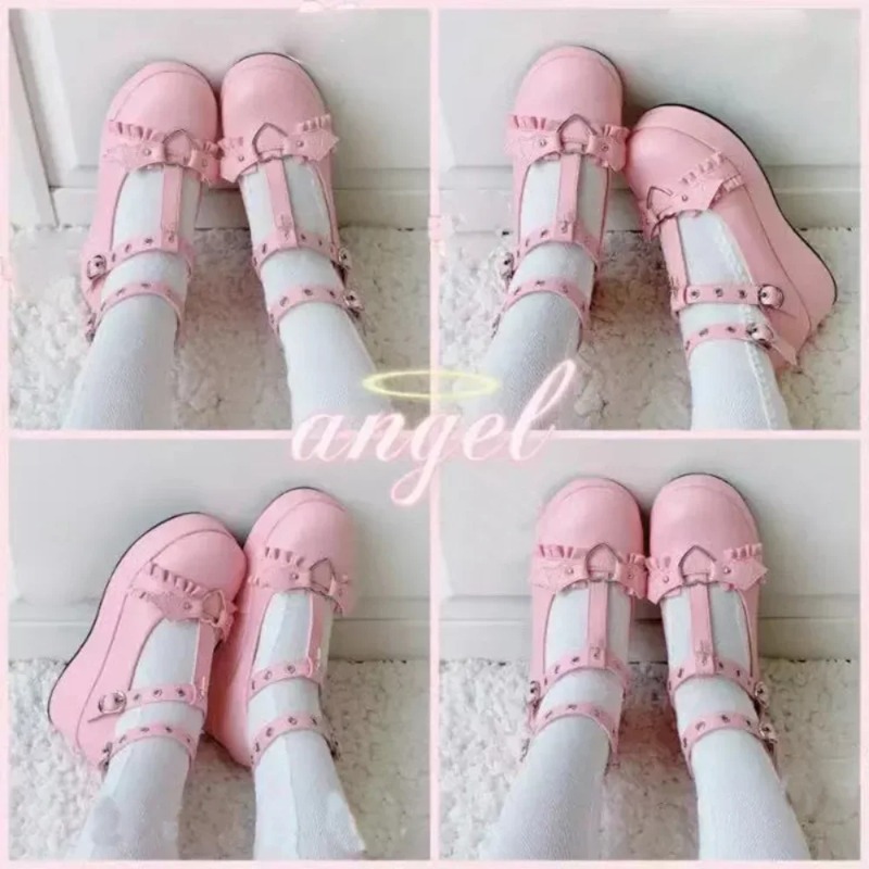New Sweet Heart Buckle Wedges  - Women'S Shoes In Fashion ulasan dan harga