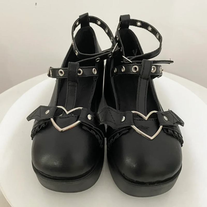 New Sweet Heart Buckle Wedges  - Women'S Shoes In Fashion ulasan dan harga
