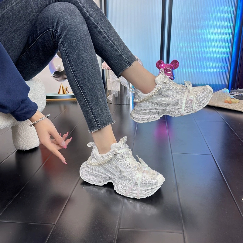 New 2025 White Dad Shoes for W - Women'S Shoes Paris ulasan dan harga