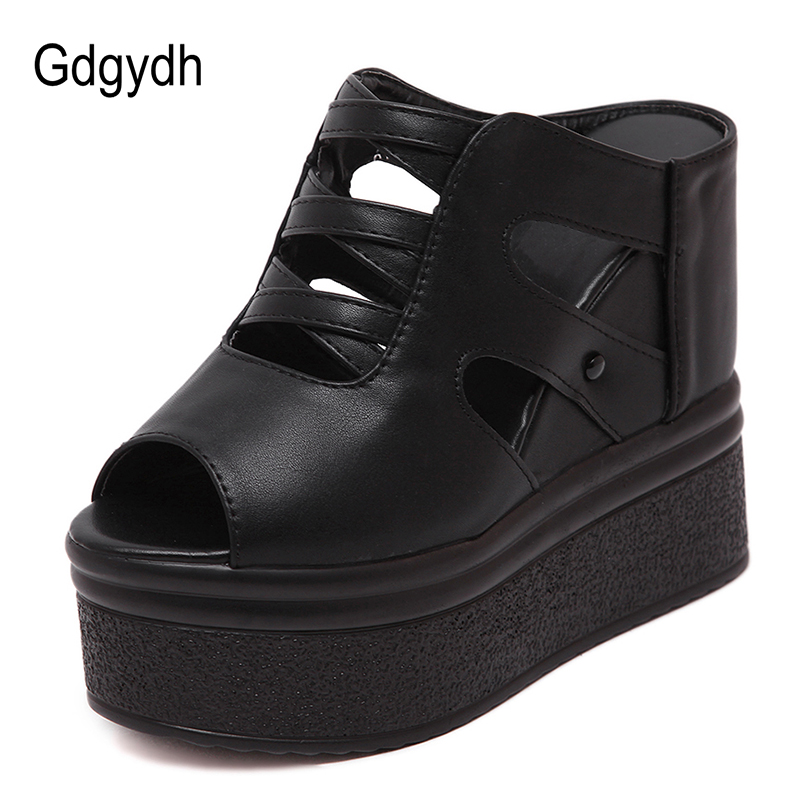 Gdgydh Open Toe Platform Mules - Women'S Shoes Vegan ulasan dan harga