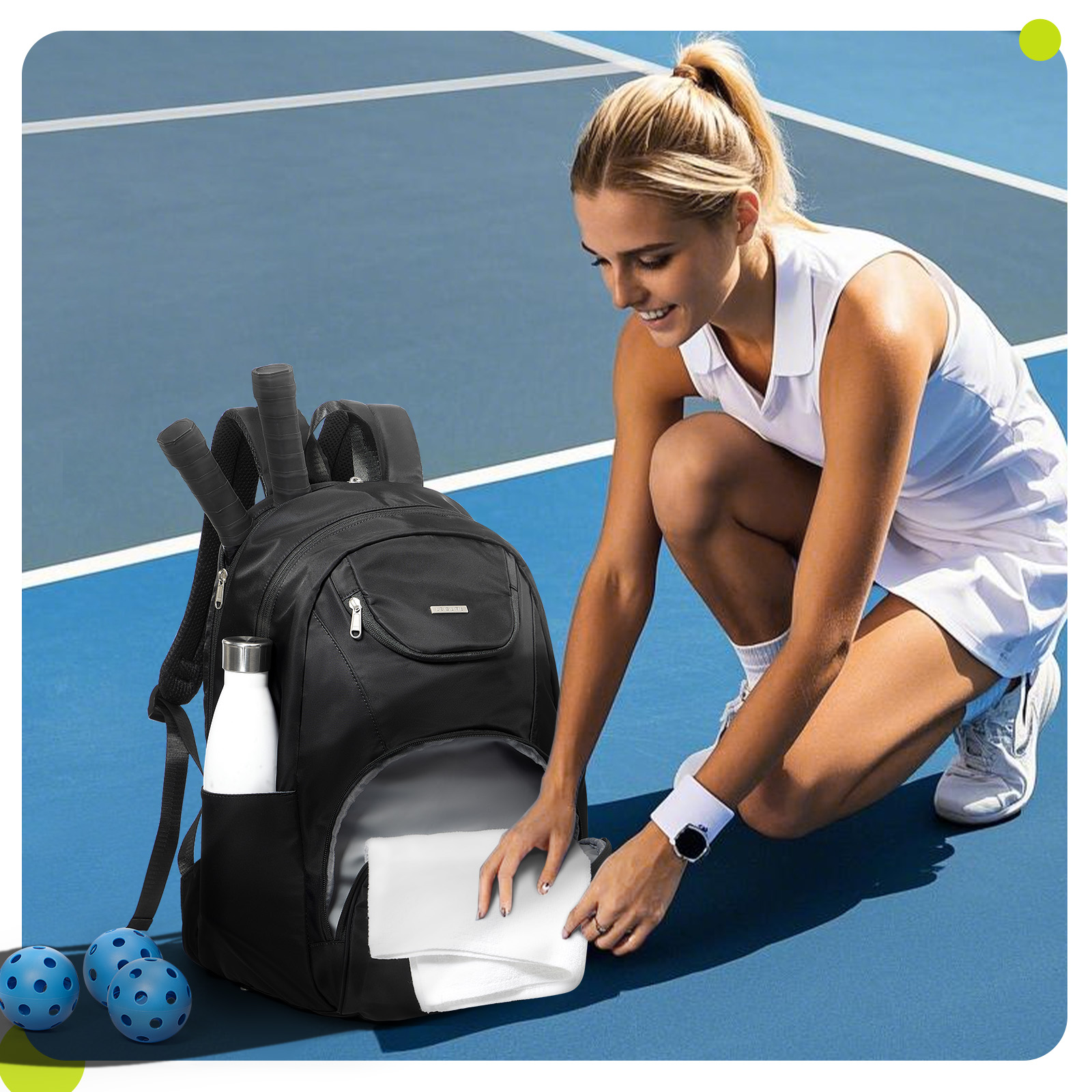 Tennis Bag Tennis Backpack 2 R - Women'S Shoes ulasan dan harga