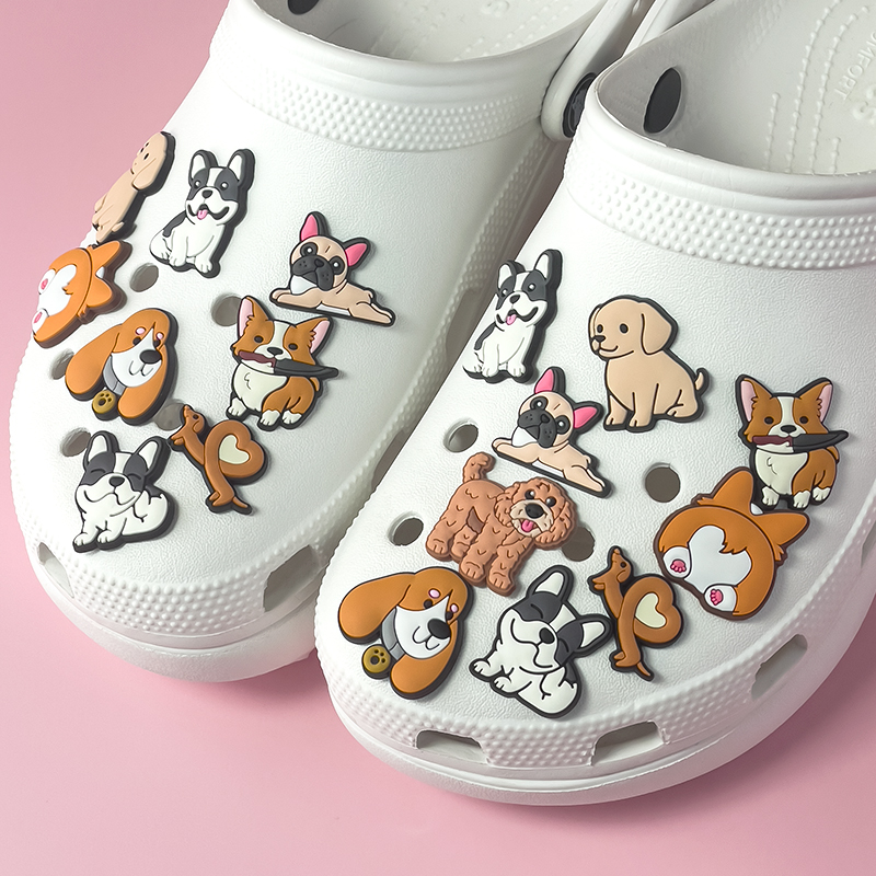 1/9pcs Cute Dog PVC Shoe Charm - Women'S Shoes Hush Puppies ulasan dan harga