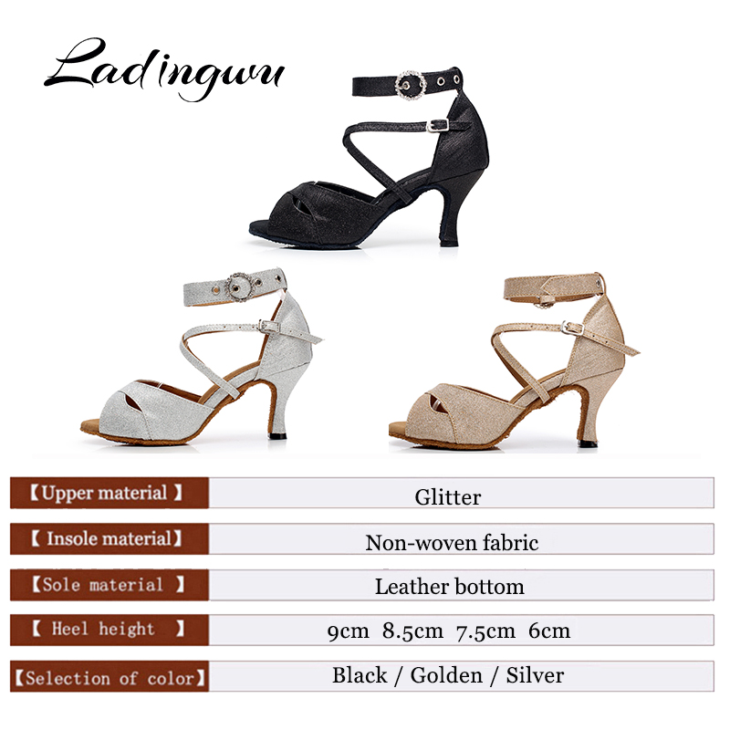 Ladingwu Latin Dance Shoes Gli - Women'S Shoes Z ulasan dan harga