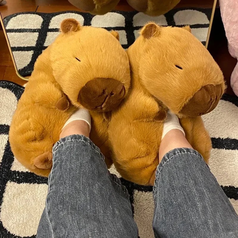 Novelty capybara slippers unis - Women Shoes For Winter ulasan dan harga