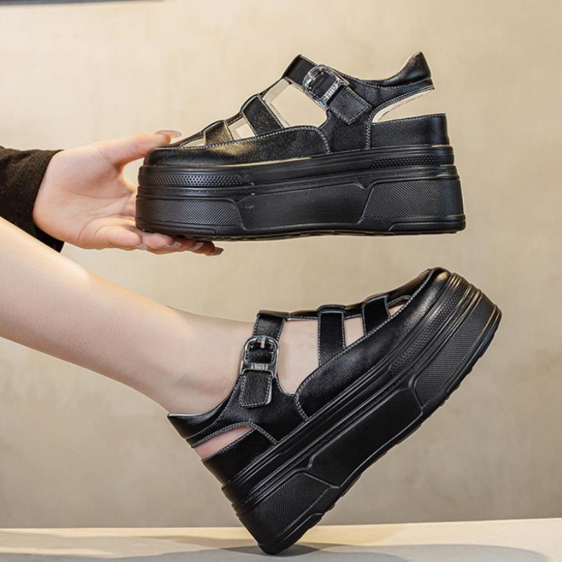 8.5cm Hollow Full Cow Genuine  - Women'S Shoes Casual Sneakers ulasan dan harga