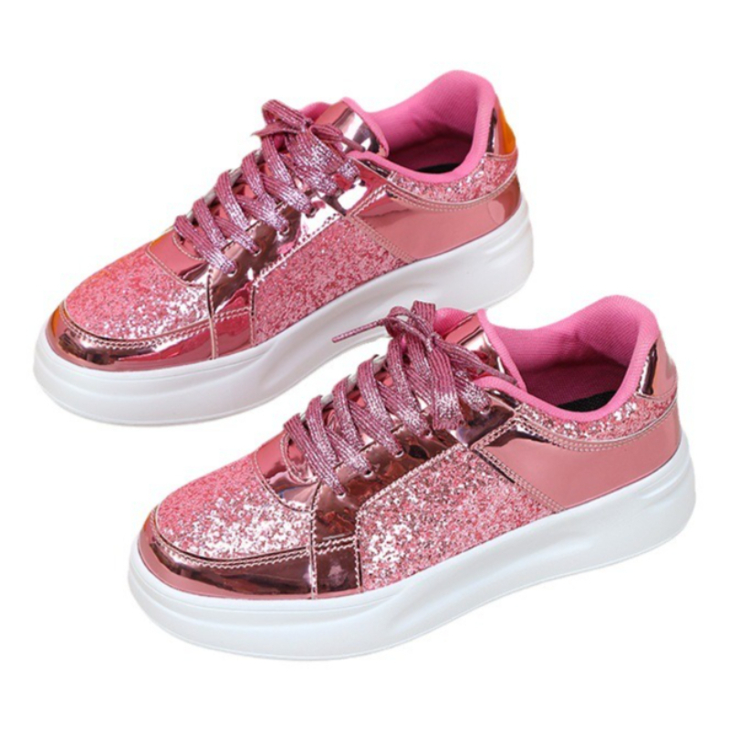 Fashion Sequin Shoes Women Cas - Mesh Sneaker Women ulasan dan harga