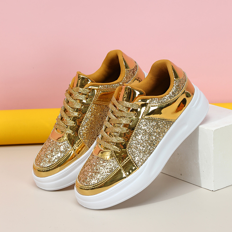 Fashion Sequin Shoes Women Cas - Mesh Sneaker Women ulasan dan harga