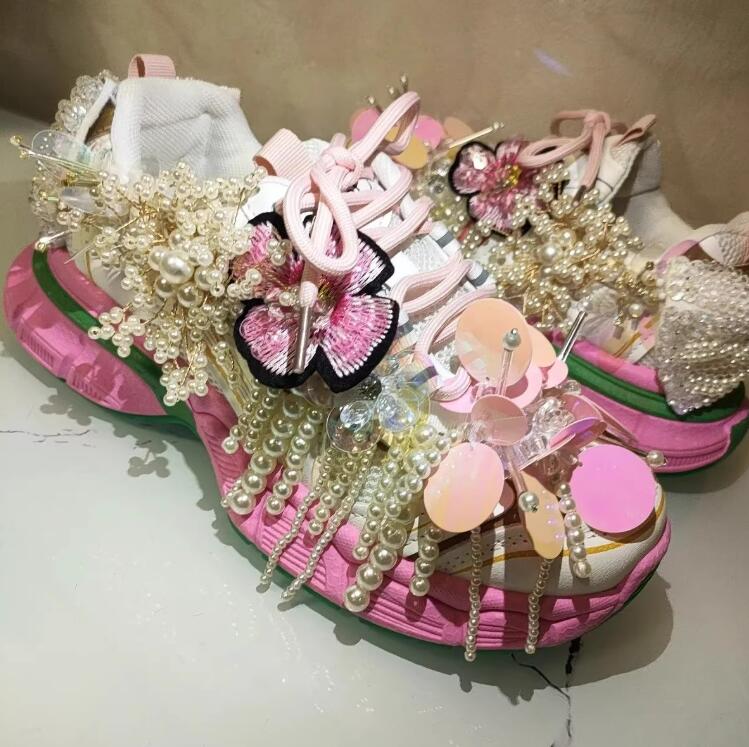 Princess style Pearl Beadings  - Women'S Shoes Com ulasan dan harga