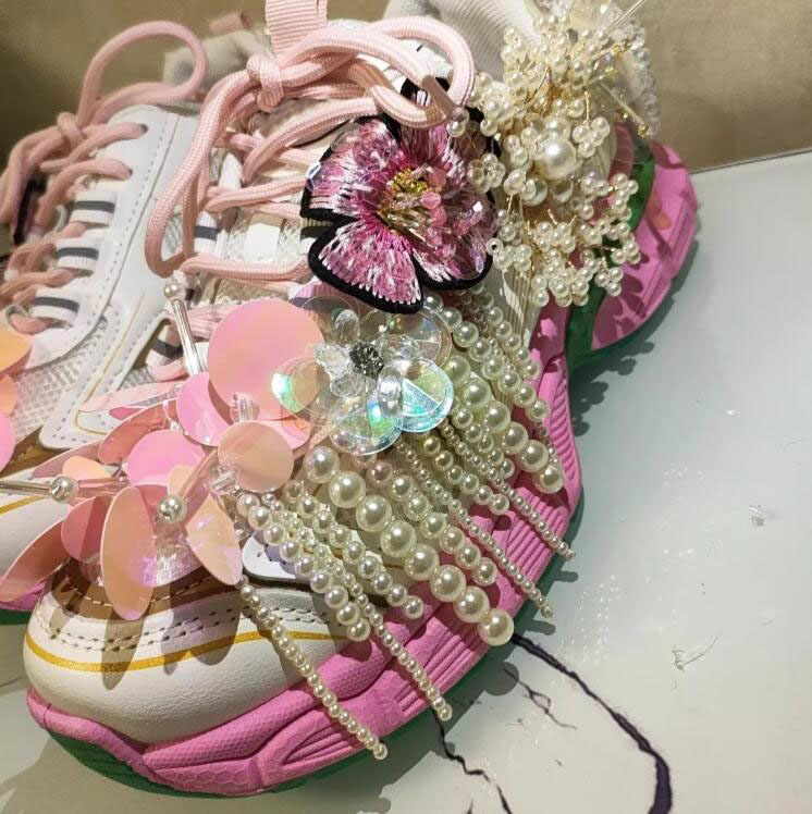 Princess style Pearl Beadings  - Women'S Shoes Com ulasan dan harga