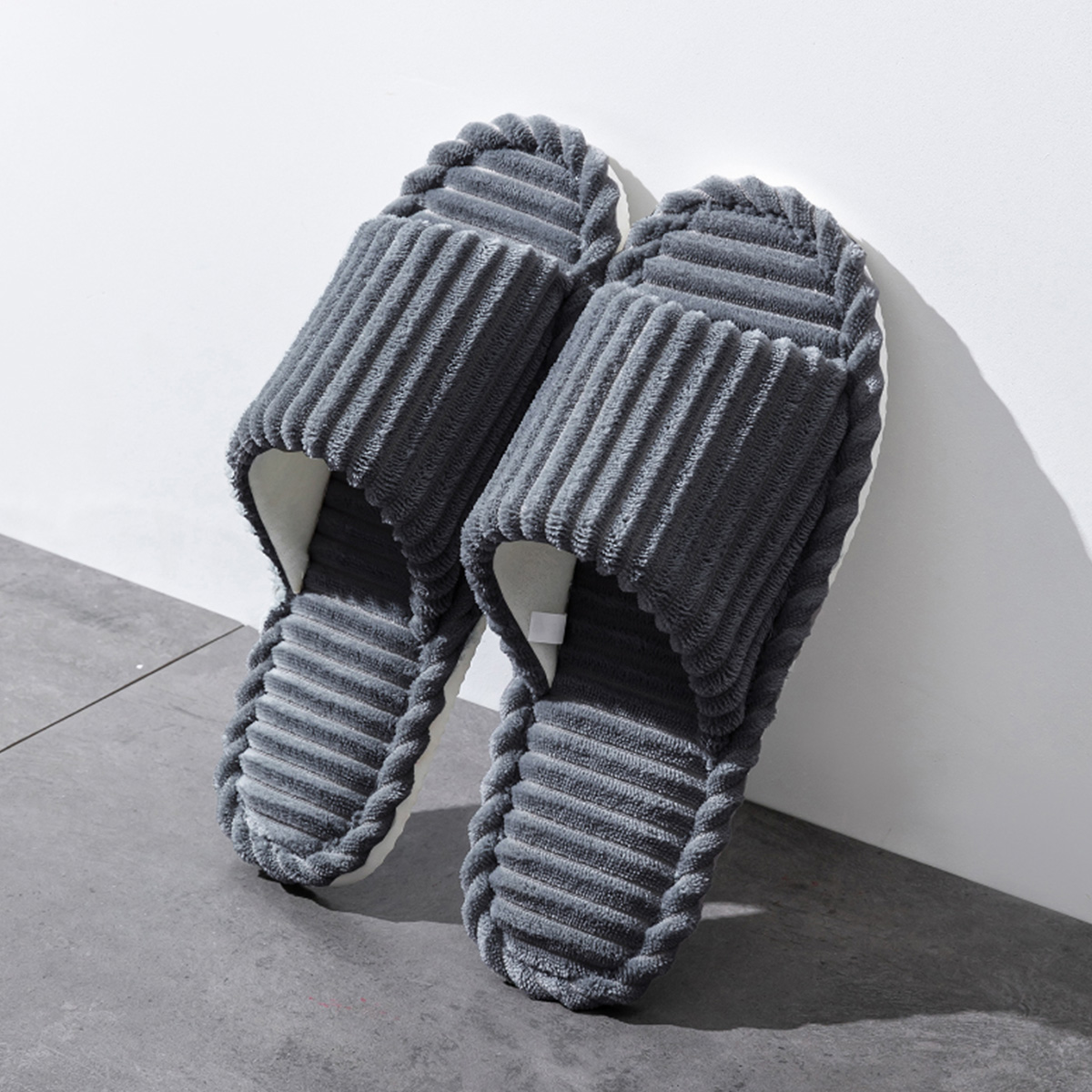 Open-Toe Breathable House Slip - Women Shoes For Winter ulasan dan harga