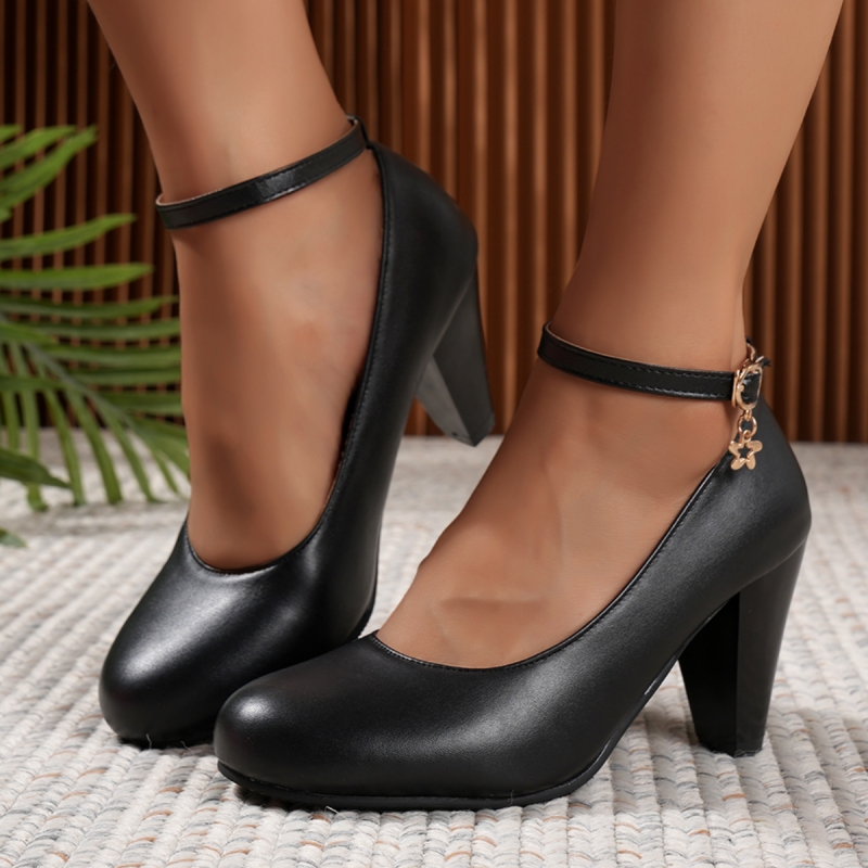 Elegant Black Pink White High  - Women'S Shoes Big Feet ulasan dan harga