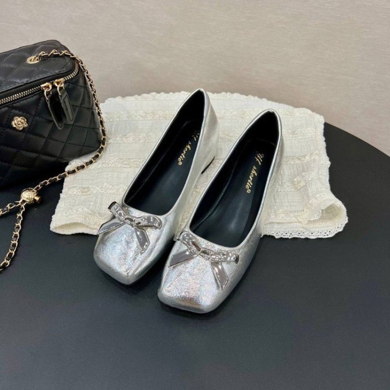 Art Style Bow Flat Shoes Women - Women Shoes Wedges ulasan dan harga