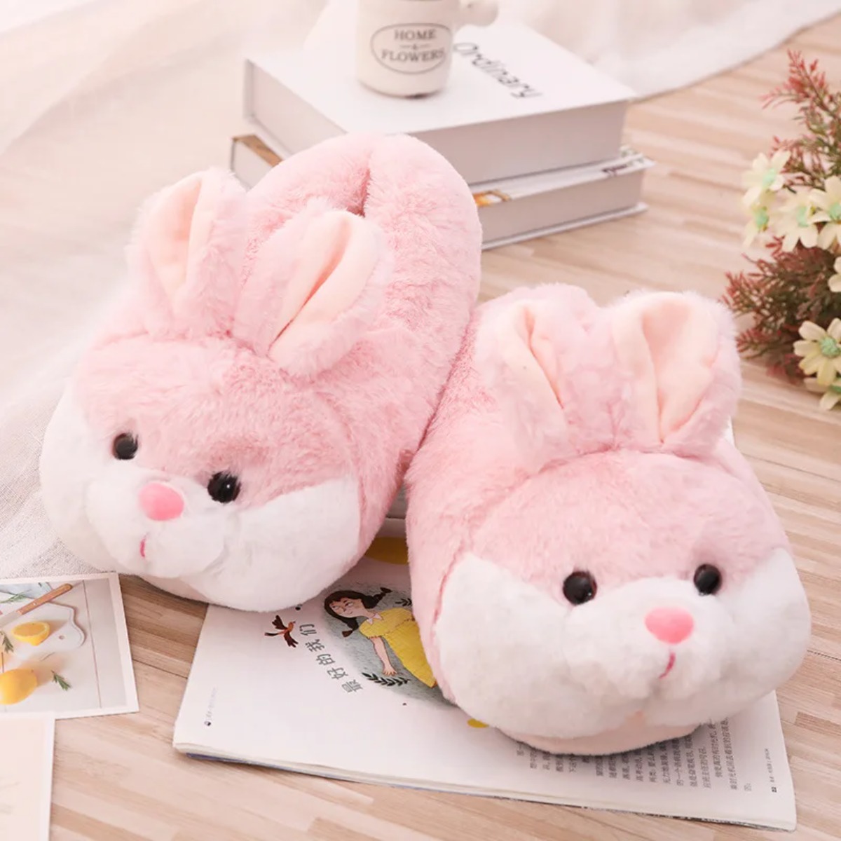 Women House Fur Slippers Casua - Women Shoes For Winter ulasan dan harga