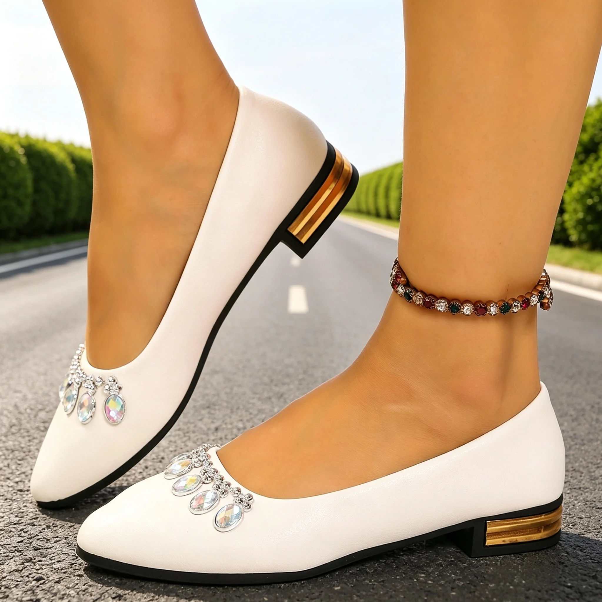 Women Flats Pointed Toe Ballet - Women'S Shoes ulasan dan harga