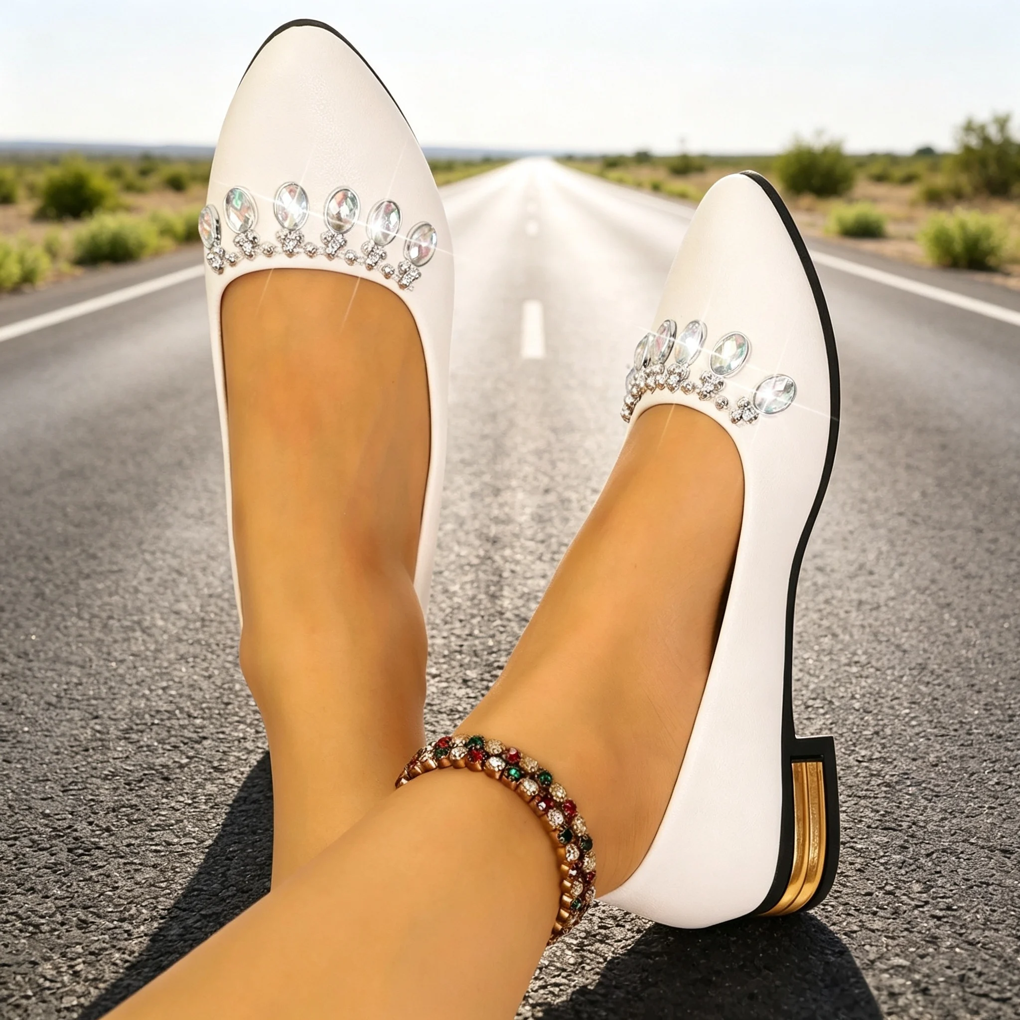Women Flats Pointed Toe Ballet - Women'S Shoes ulasan dan harga
