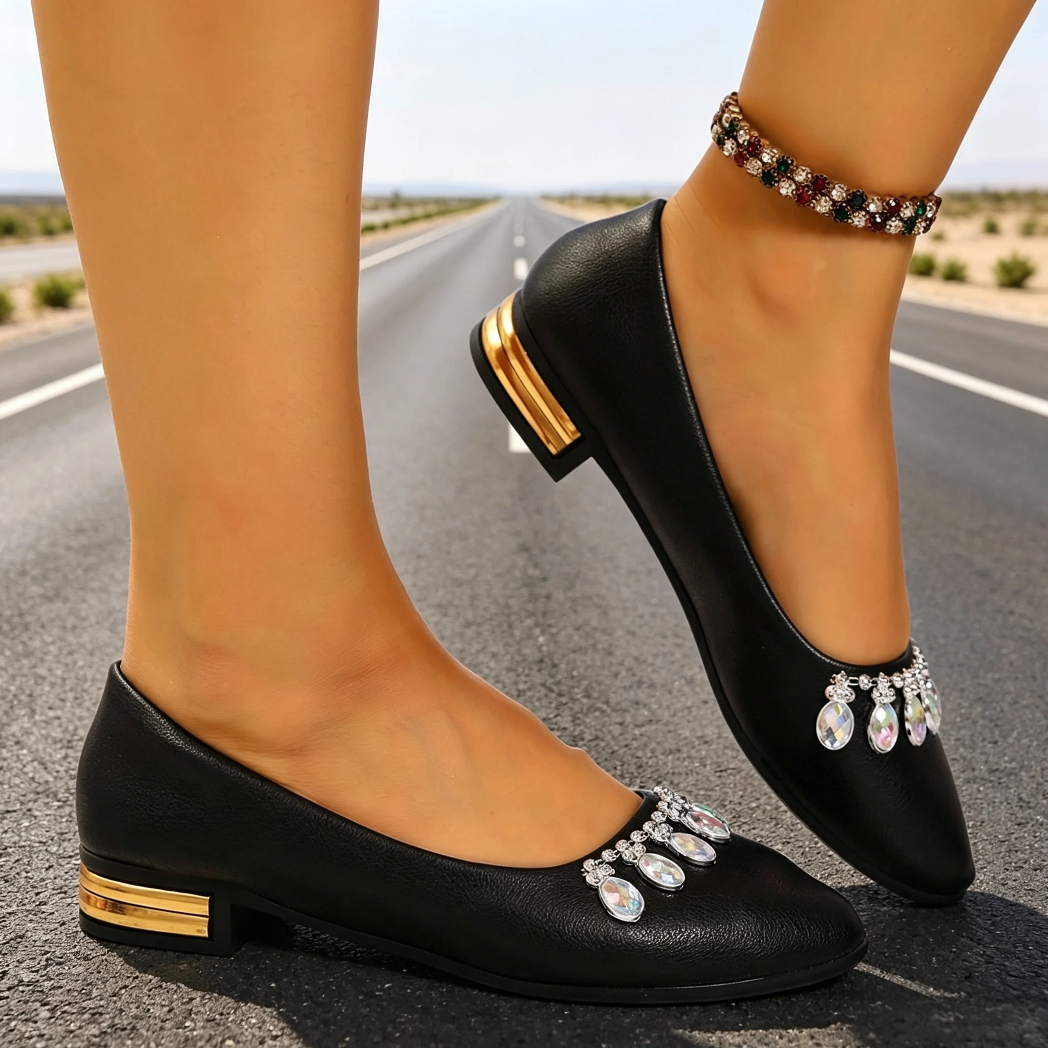 Women Flats Pointed Toe Ballet - Women'S Shoes ulasan dan harga