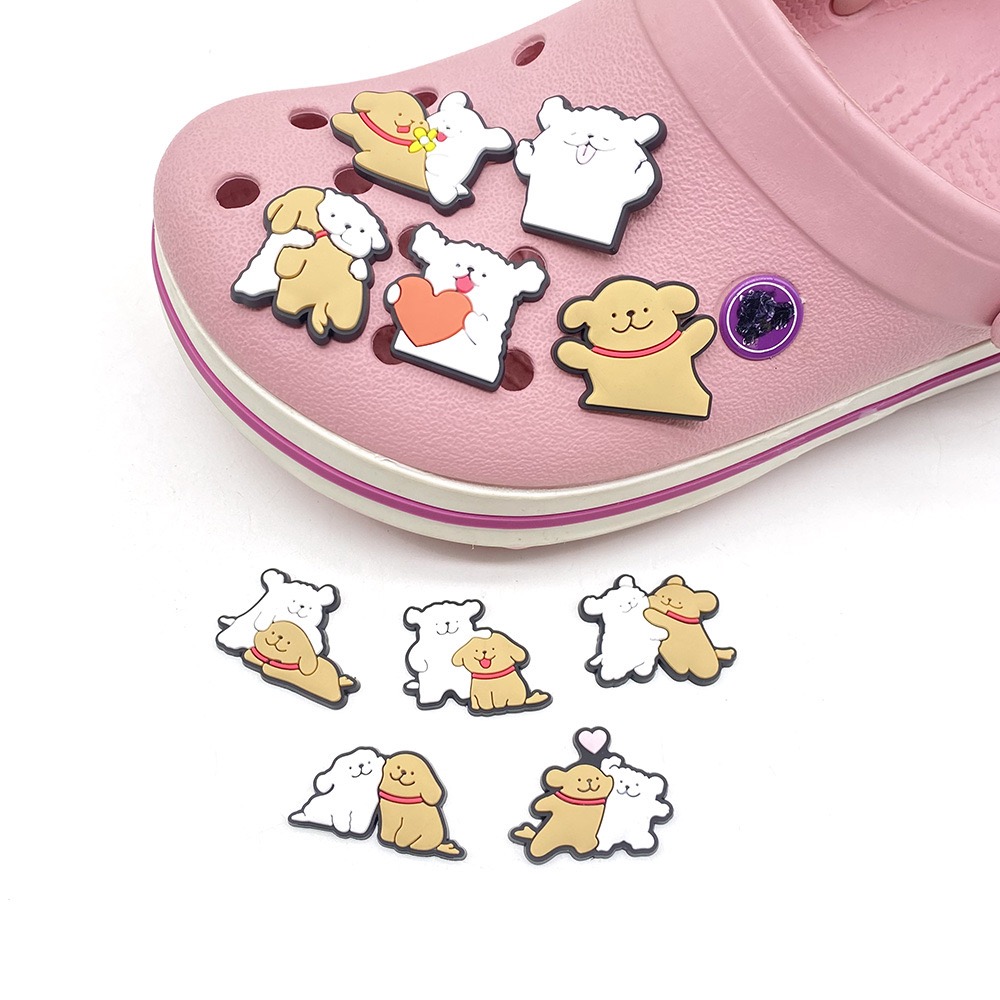 10-20Pcs Cartoon Dog Shoe Char - Women'S Shoes Hush Puppies ulasan dan harga