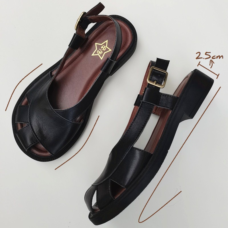 Careaymade-Genuine Leather wid - Women'S Shoes Big Feet ulasan dan harga