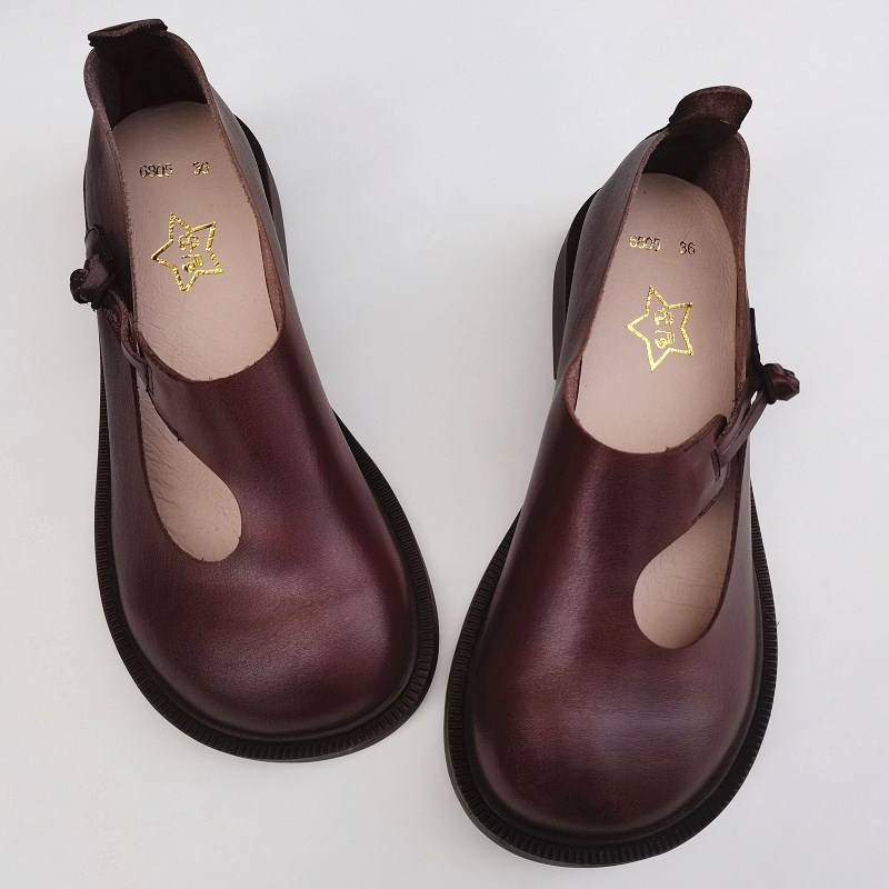 Careaymade-Genuine Leather Big - Women'S Shoes ulasan dan harga