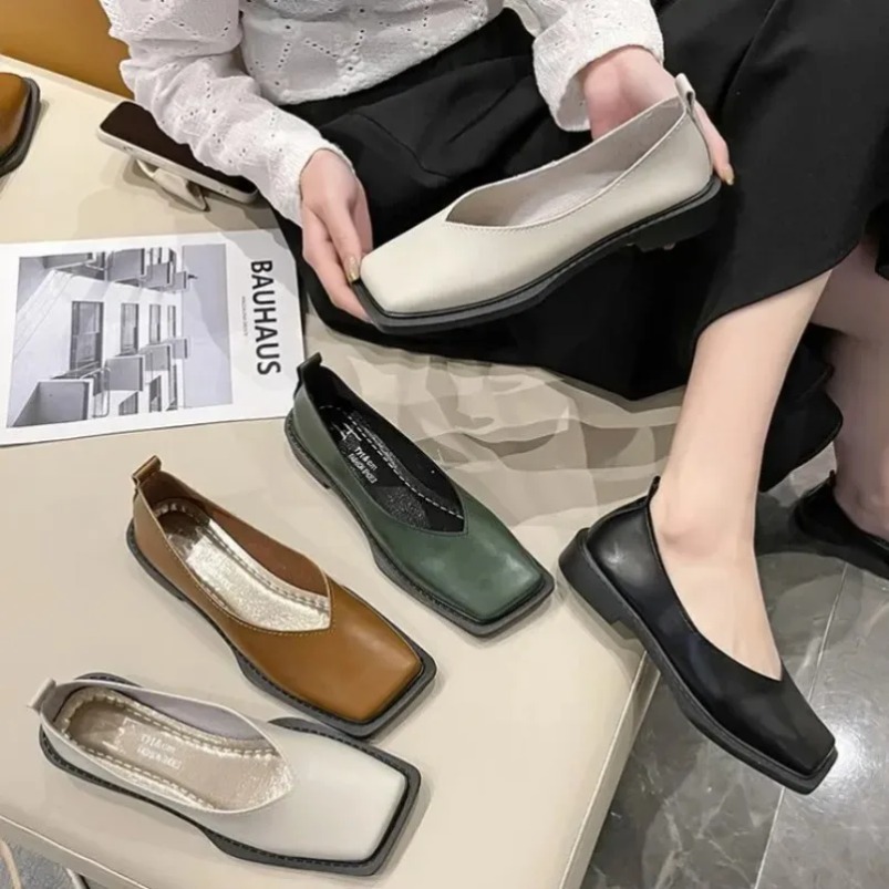 Roman Women Low Heel Pumps Lad - Women'S Shoes Casual Sneakers ulasan dan harga