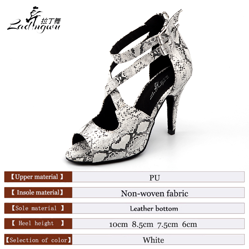 Ladingwu New White Snake textu - Women'S Shoes Z ulasan dan harga