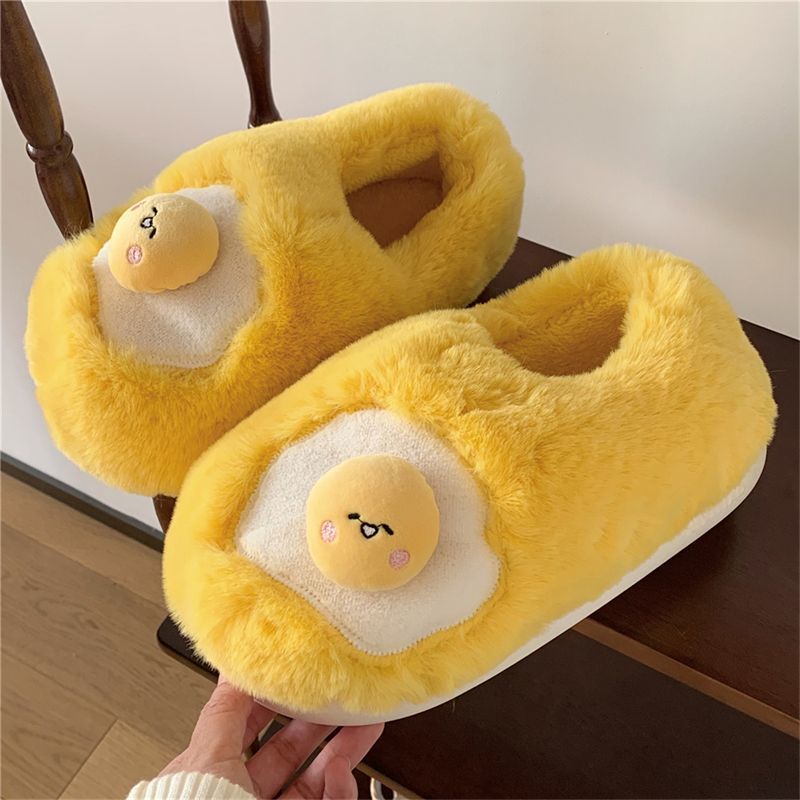 New Cute Fried Egg Shaped Plus - Women Shoes For Winter ulasan dan harga