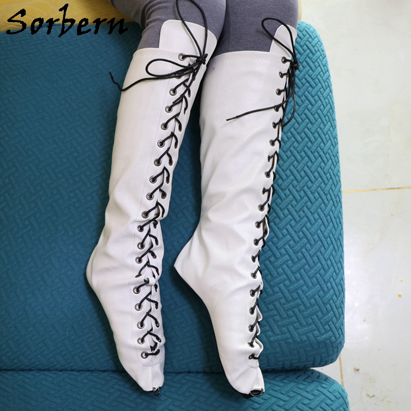 Sorbern White Ballet Heelless  - Women'S Shoes Vegan ulasan dan harga