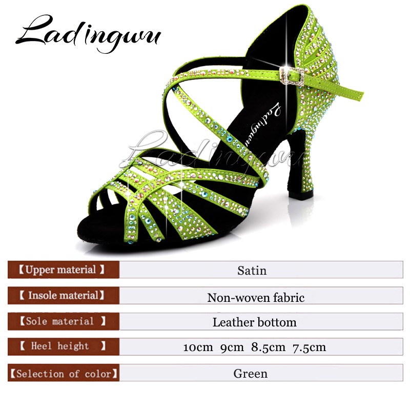 Ladingwu Light Green Satin Lat - Women'S Shoes Z ulasan dan harga