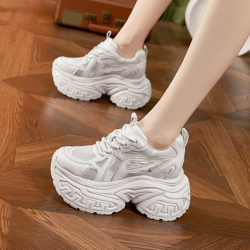 Women's Fashion Chunky Platfor - Mesh Sneaker Women ulasan dan harga