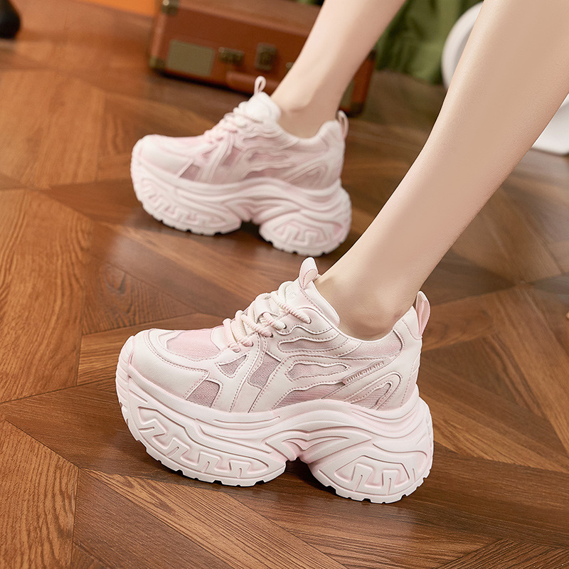 Women's Fashion Chunky Platfor - Mesh Sneaker Women ulasan dan harga