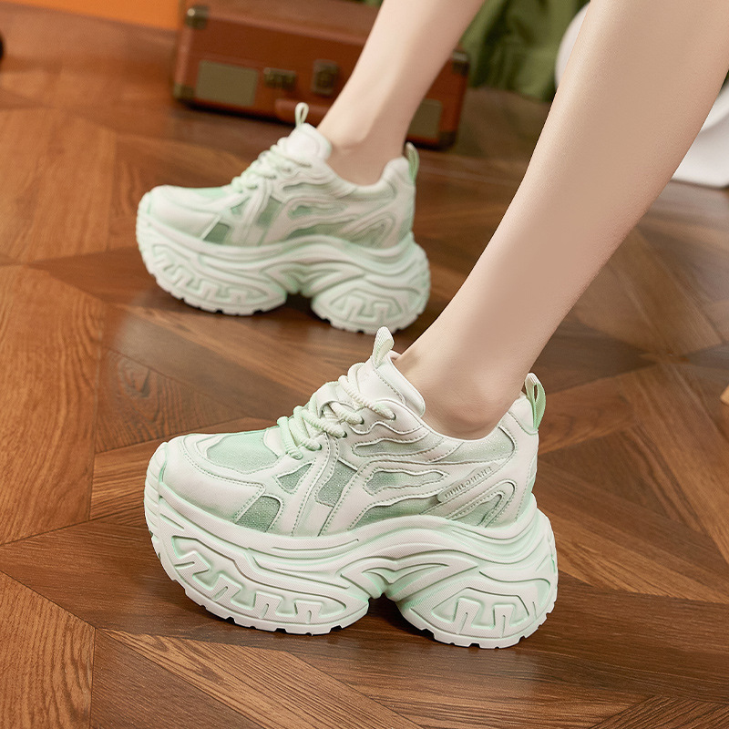 Women's Fashion Chunky Platfor - Mesh Sneaker Women ulasan dan harga
