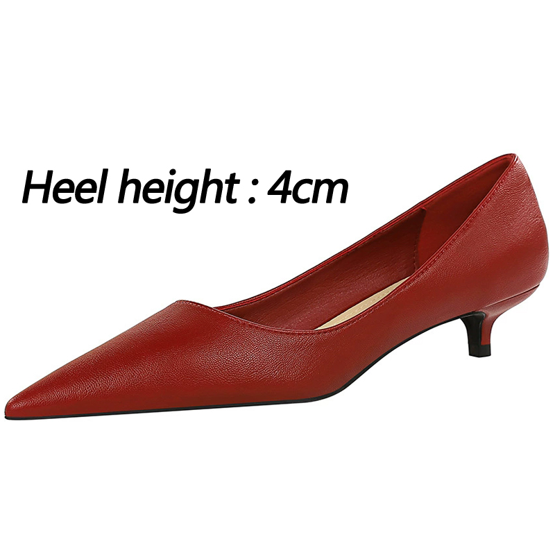 Fashion Pointed Toe Mid Heeled - Women'S Shoes Big Feet ulasan dan harga