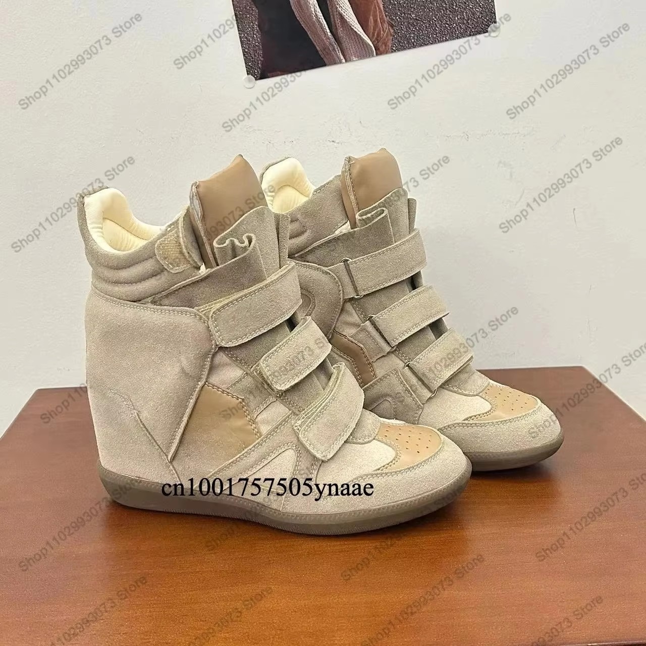 Women Hidden Wedge Heel High‑T - Women'S Shoes Casual Sneakers ulasan dan harga